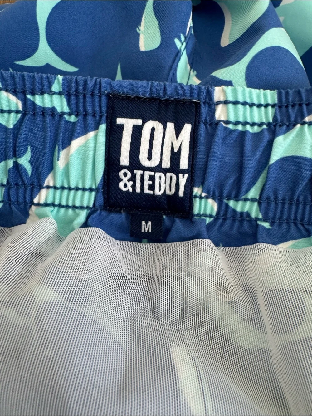 Tom &‎ Teddy Men's Swim Trunks Turtles Whales 2 Pair Size M C